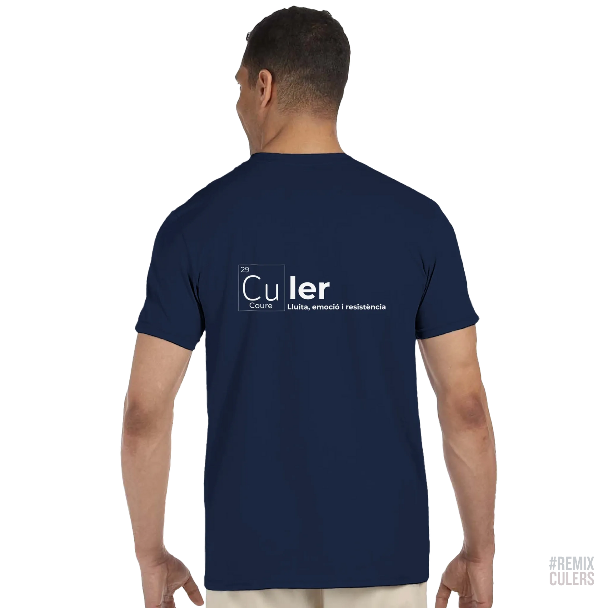 Camiseta unisex - QUÍMICA CULER Blanco – Print Material Científicament Culer merch FCB Barça culers blaugrana ciència i futbol passió | remixculers