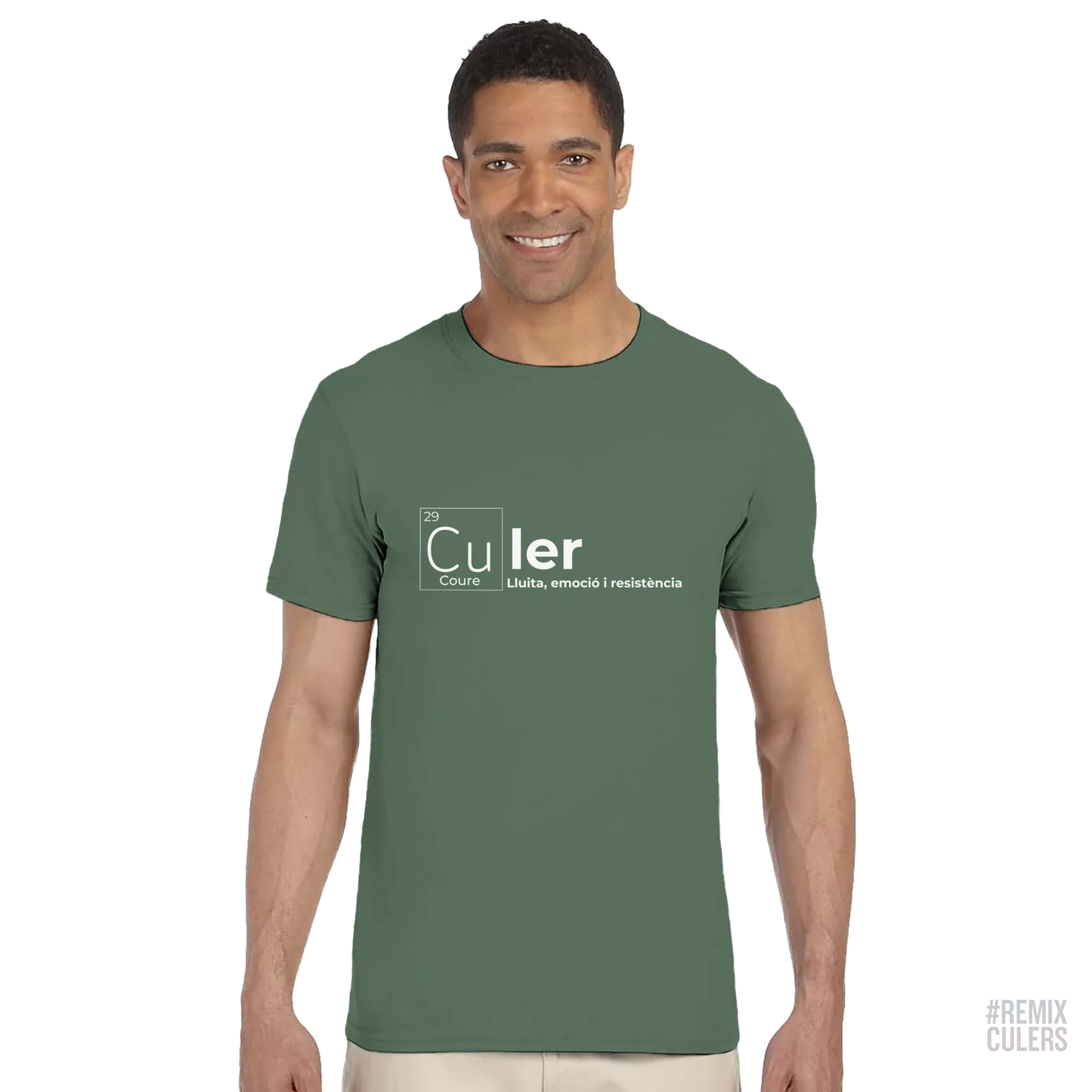 Camiseta unisex - QUÍMICA CULER Blanco – Print Material Científicament Culer merch FCB Barça culers blaugrana ciència i futbol passió | remixculers