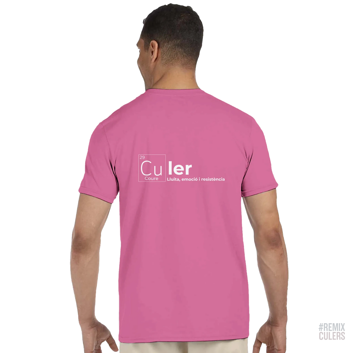 Camiseta unisex - QUÍMICA CULER Rosa – Print Material Científicament Culer merch FCB Barça culers blaugrana ciència i futbol passió | remixculers