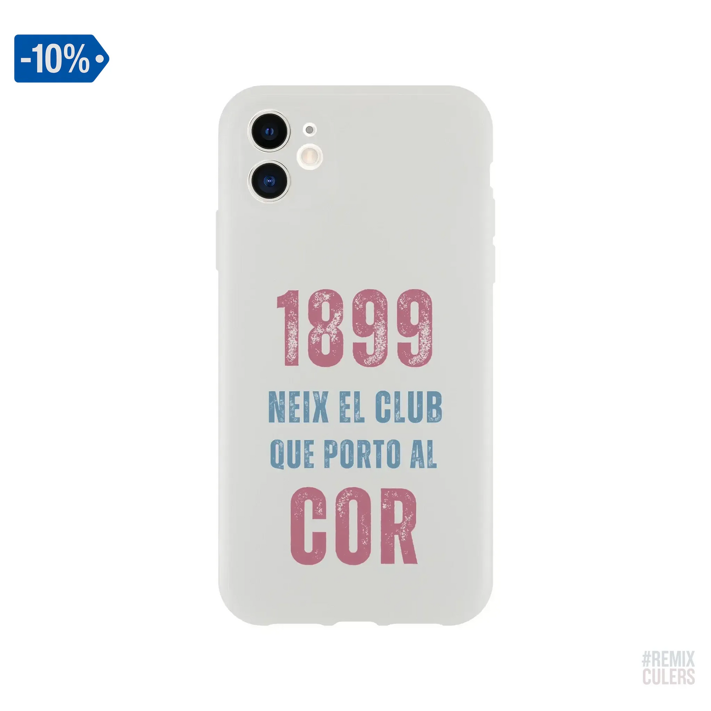 Carcasa IPHONE Flexi - 1899 iPhone 11 – Print Material 1899 neix el club que porto al cor merch FCB Barça culers blaugrana història fundació orgull identitat futbol | remixculers