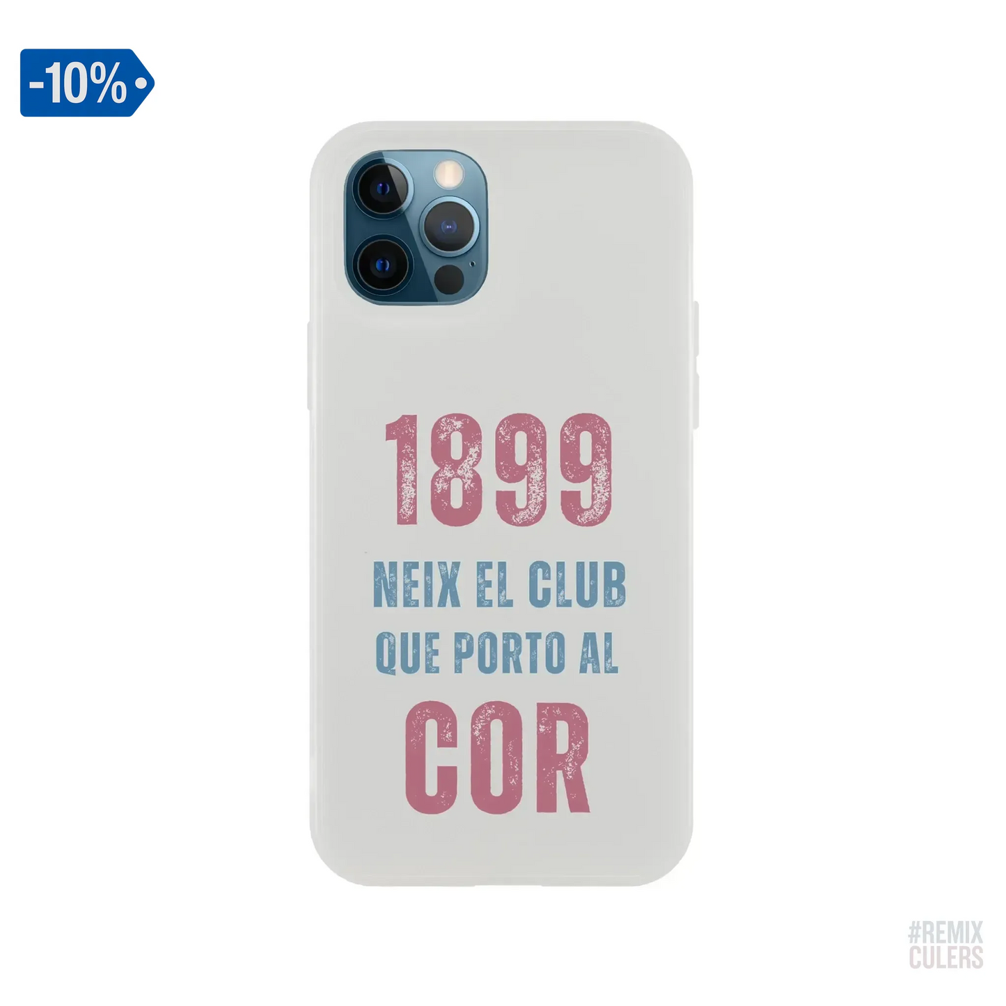 Carcasa IPHONE Flexi - 1899 iPhone 12 Pro – Print Material 1899 neix el club que porto al cor merch FCB Barça culers blaugrana història fundació orgull identitat futbol | remixculers