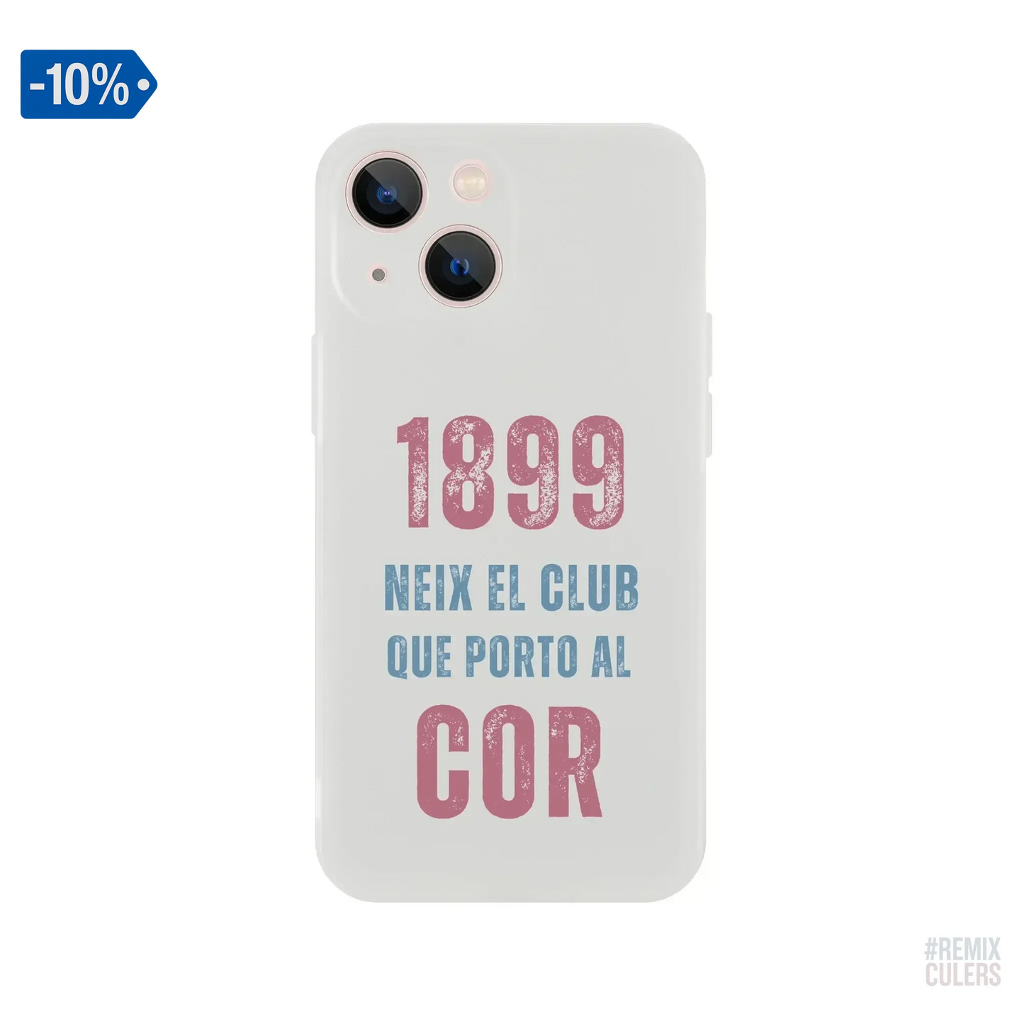 Carcasa IPHONE Flexi - 1899 iPhone 13 Mini – Print Material 1899 neix el club que porto al cor merch FCB Barça culers blaugrana història fundació orgull identitat futbol | remixculers