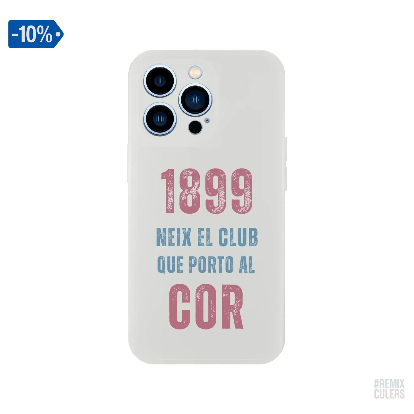 Carcasa IPHONE Flexi - 1899 iPhone 13 Pro – Print Material 1899 neix el club que porto al cor merch FCB Barça culers blaugrana història fundació orgull identitat futbol | remixculers