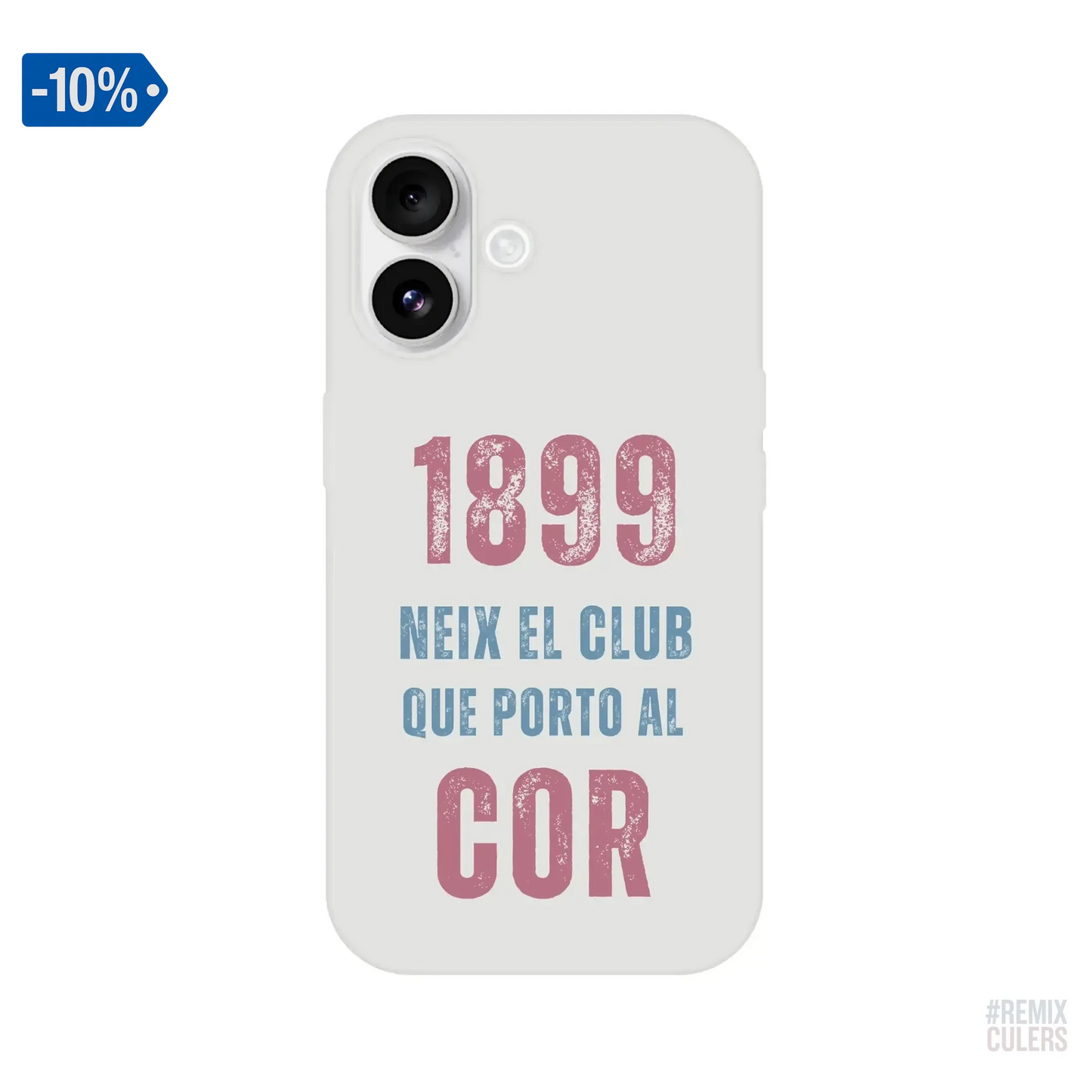 Carcasa IPHONE Flexi - 1899 iPhone 16 – Print Material 1899 neix el club que porto al cor merch FCB Barça culers blaugrana història fundació orgull identitat futbol | remixculers