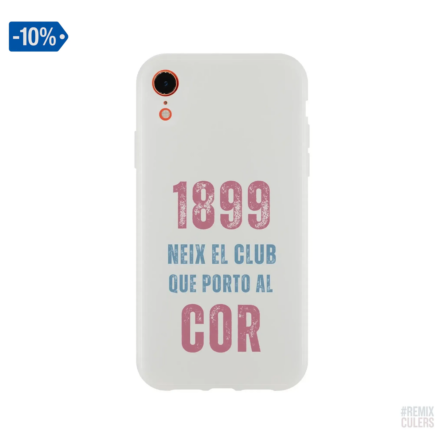 Carcasa IPHONE Flexi - 1899 iPhone XR – Print Material 1899 neix el club que porto al cor merch FCB Barça culers blaugrana història fundació orgull identitat futbol | remixculers