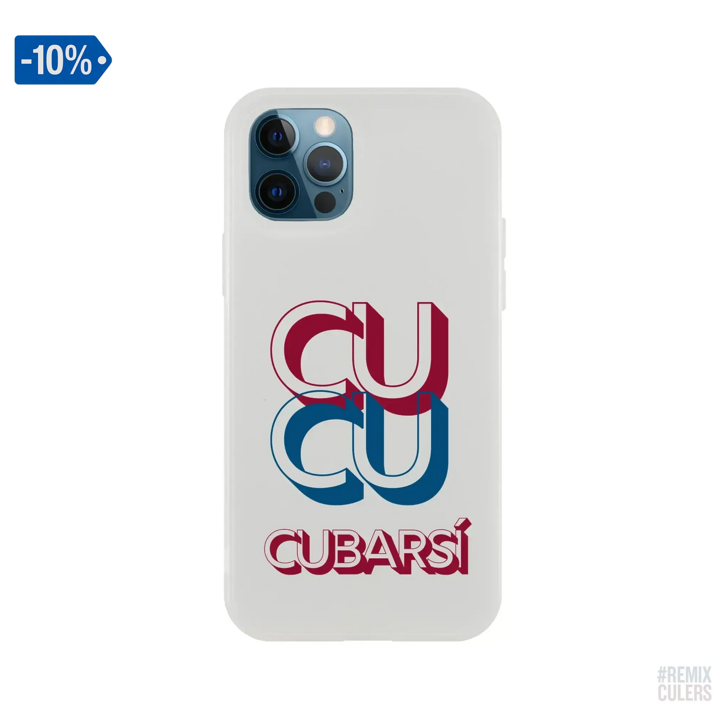 Carcasa IPHONE Flexi - CUCU CUBARSÍ iPhone 12 Pro – Print Material Cu-Cu Cubarsí merch Pau Cubarsí FCB Barça culers blaugrana Masia joven promesa defensa futbol | remixculers