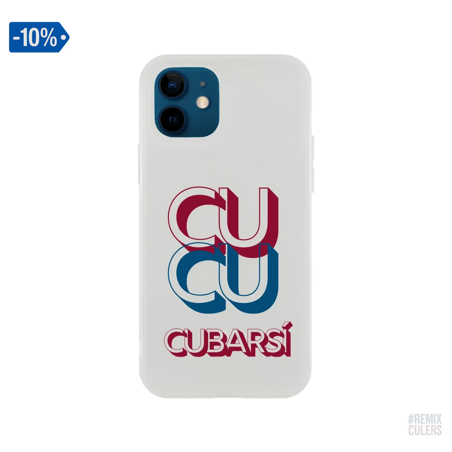 Carcasa IPHONE Flexi - CUCU CUBARSÍ iPhone 12 – Print Material Cu-Cu Cubarsí merch Pau Cubarsí FCB Barça culers blaugrana Masia joven promesa defensa futbol | remixculers