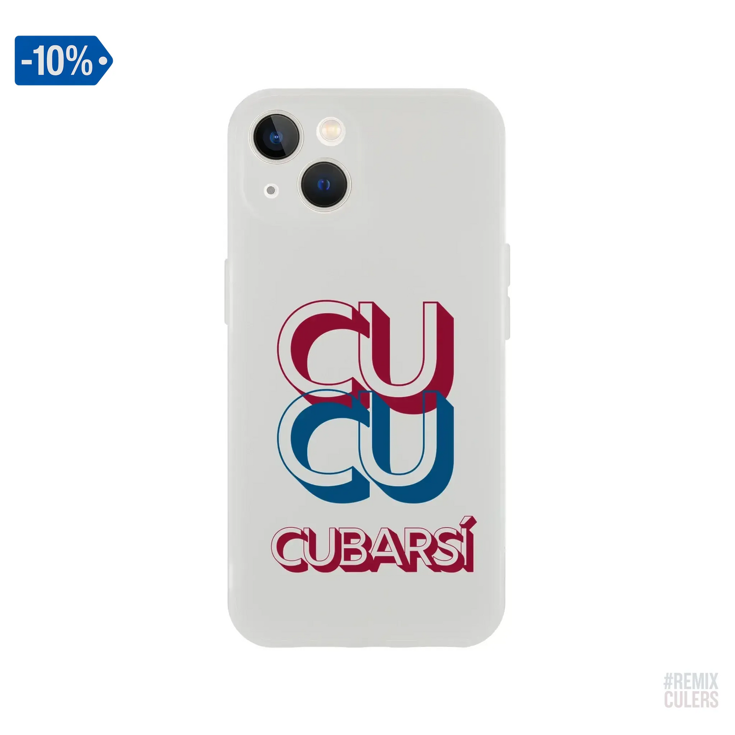 Carcasa IPHONE Flexi - CUCU CUBARSÍ iPhone 13 – Print Material Cu-Cu Cubarsí merch Pau Cubarsí FCB Barça culers blaugrana Masia joven promesa defensa futbol | remixculers