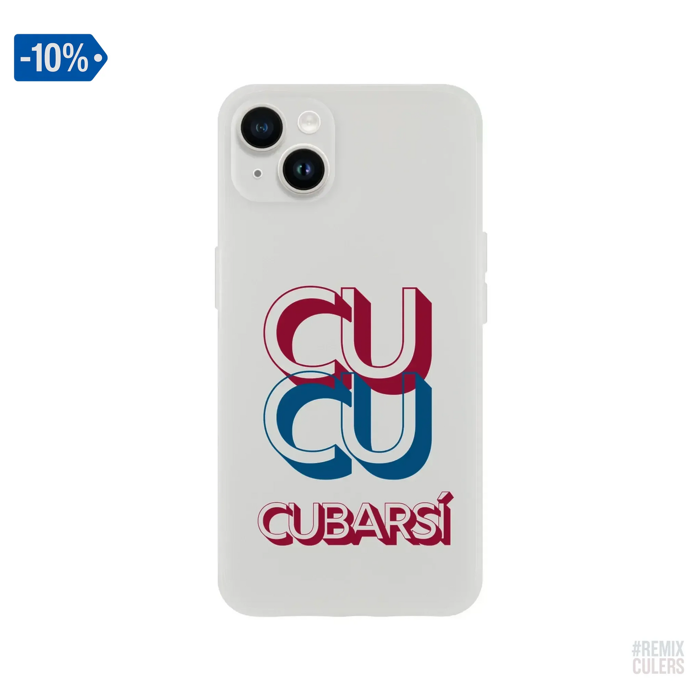 Carcasa IPHONE Flexi - CUCU CUBARSÍ iPhone 14 Plus – Print Material Cu-Cu Cubarsí merch Pau Cubarsí FCB Barça culers blaugrana Masia joven promesa defensa futbol | remixculers