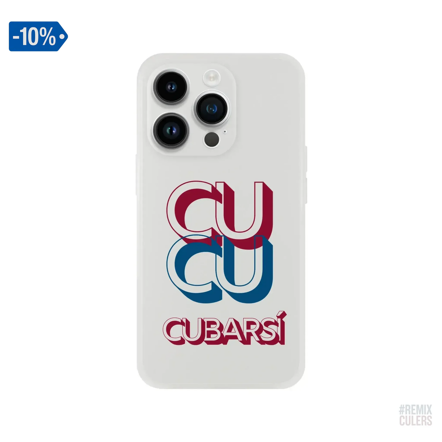 Carcasa IPHONE Flexi - CUCU CUBARSÍ iPhone 14 Pro – Print Material Cu-Cu Cubarsí merch Pau Cubarsí FCB Barça culers blaugrana Masia joven promesa defensa futbol | remixculers
