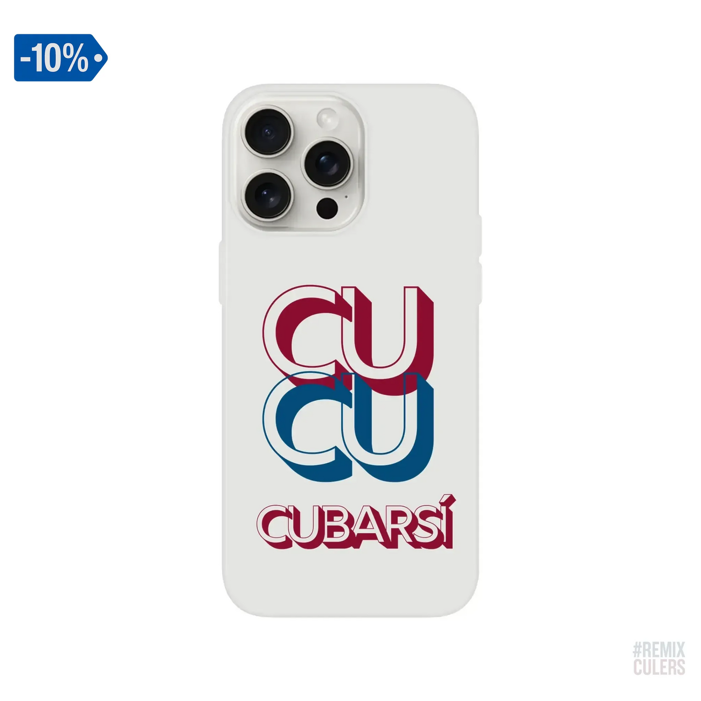 Carcasa IPHONE Flexi - CUCU CUBARSÍ iPhone 15 Pro Max – Print Material Cu-Cu Cubarsí merch Pau Cubarsí FCB Barça culers blaugrana Masia joven promesa defensa futbol | remixculers