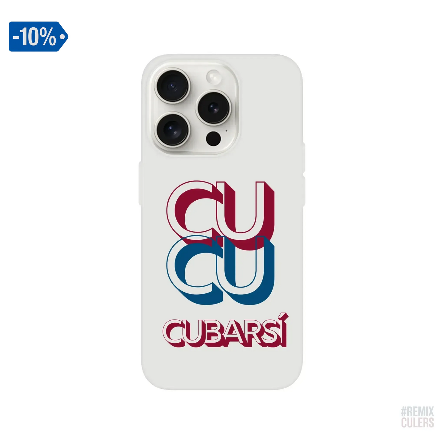 Carcasa IPHONE Flexi - CUCU CUBARSÍ iPhone 15 Pro – Print Material Cu-Cu Cubarsí merch Pau Cubarsí FCB Barça culers blaugrana Masia joven promesa defensa futbol | remixculers