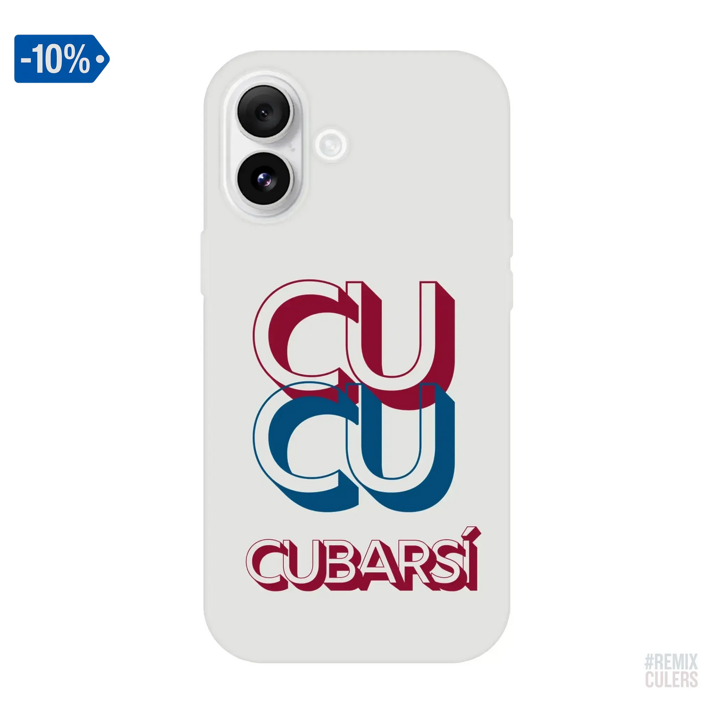 Carcasa IPHONE Flexi - CUCU CUBARSÍ iPhone 16 Plus – Print Material Cu-Cu Cubarsí merch Pau Cubarsí FCB Barça culers blaugrana Masia joven promesa defensa futbol | remixculers