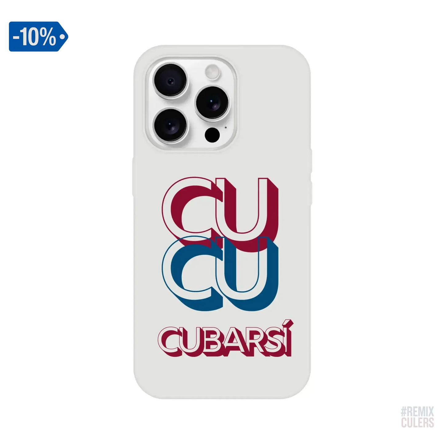 Carcasa IPHONE Flexi - CUCU CUBARSÍ iPhone 16 Pro – Print Material Cu-Cu Cubarsí merch Pau Cubarsí FCB Barça culers blaugrana Masia joven promesa defensa futbol | remixculers