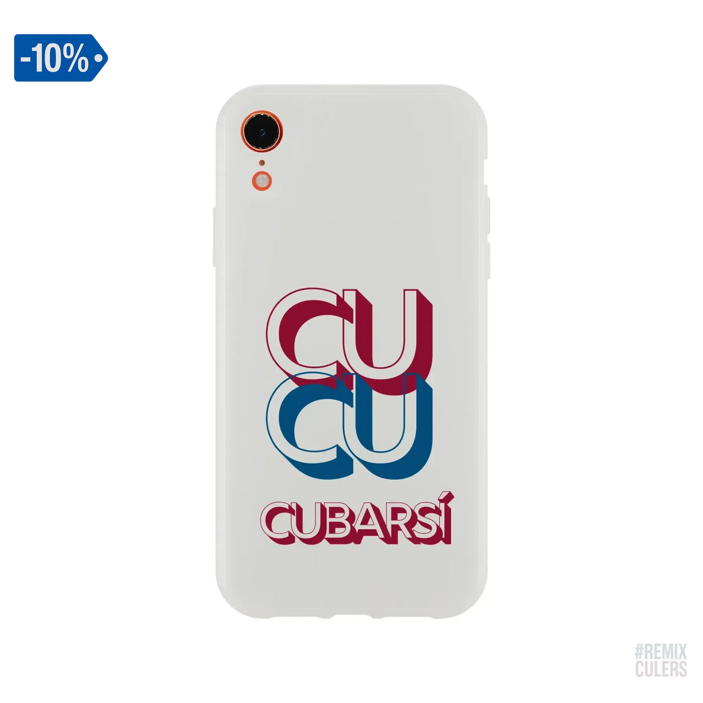 Carcasa IPHONE Flexi - CUCU CUBARSÍ iPhone XR – Print Material Cu-Cu Cubarsí merch Pau Cubarsí FCB Barça culers blaugrana Masia joven promesa defensa futbol | remixculers