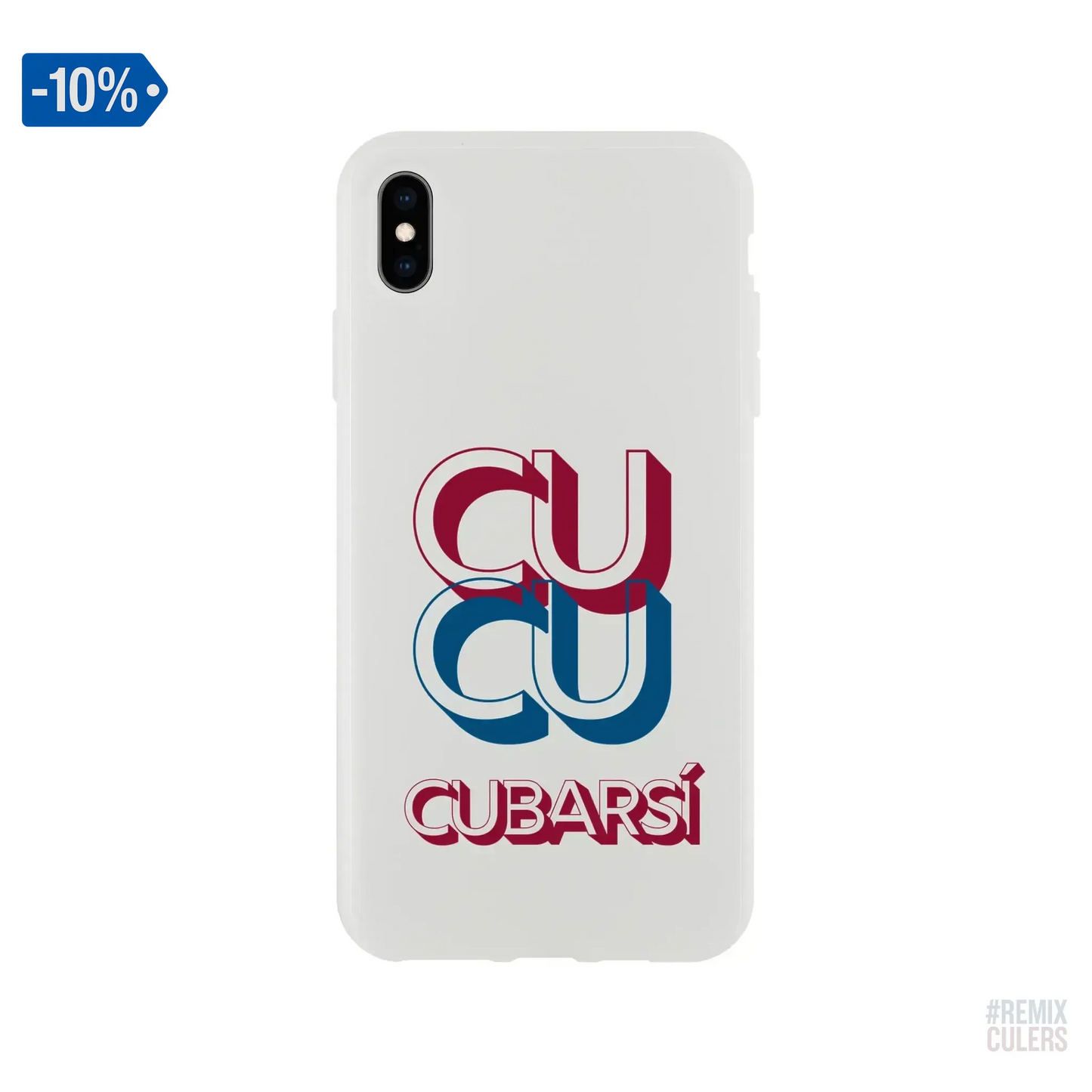 Carcasa IPHONE Flexi - CUCU CUBARSÍ iPhone XS Max – Print Material Cu-Cu Cubarsí merch Pau Cubarsí FCB Barça culers blaugrana Masia joven promesa defensa futbol | remixculers