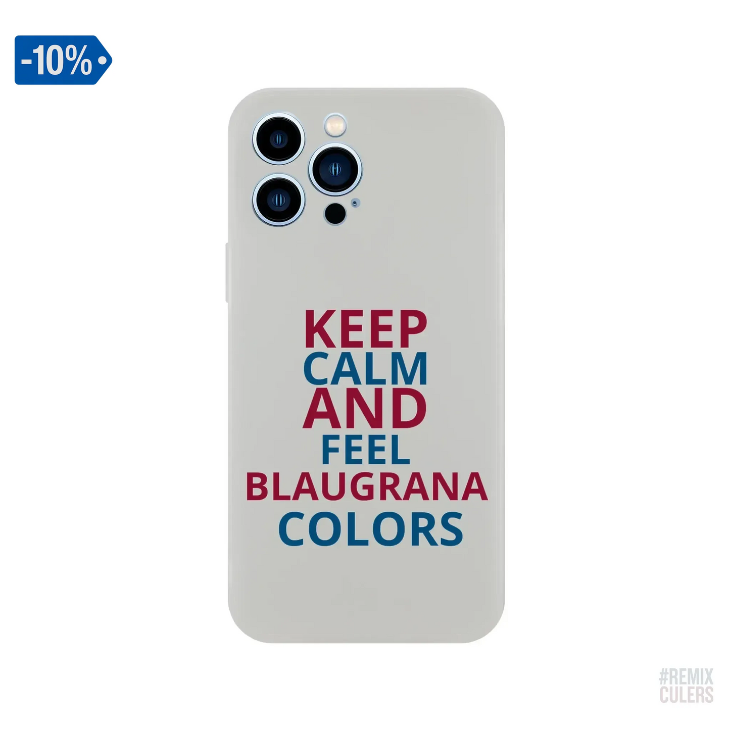 Carcasa IPHONE Flexi - KEEP CALM iPhone 13 Pro Max – Print Material Keep Calm merch FCB Barça culers blaugrana football fan pride passion | remixculers