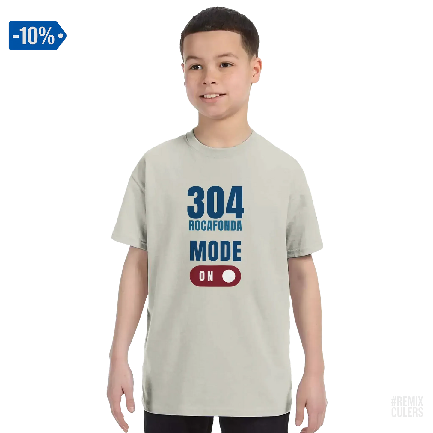Camiseta infantil - 304 ROCAFONDA Arena – Print Material Rocafonda Power 304 merch FCB Barça culers blaugrana Lamine Yamal Masia barri Mataró futbol | remixculers