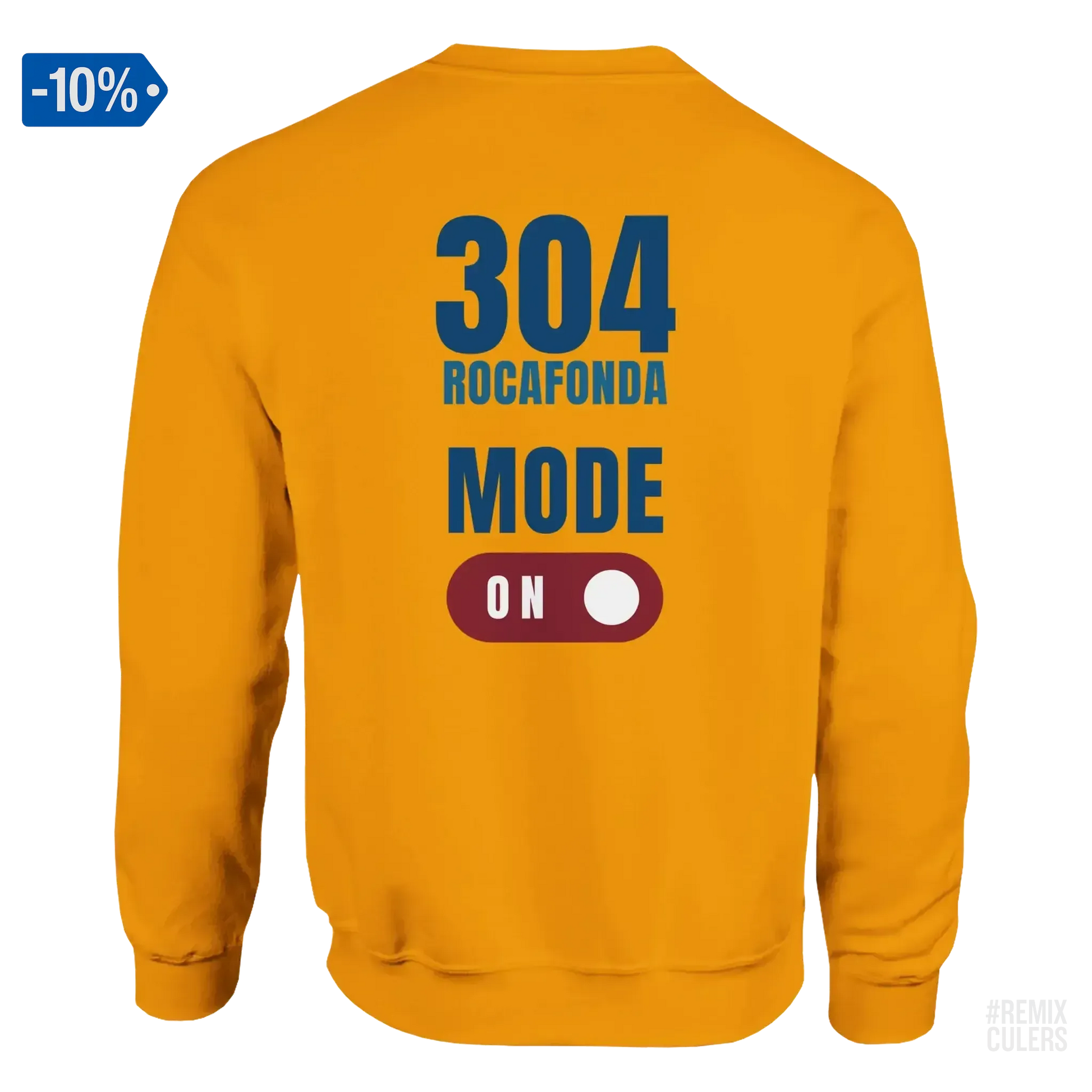 Sudadera unisex - 304 ROCAFONDA Blanco – Print Material Rocafonda Power 304 merch FCB Barça culers blaugrana Lamine Yamal Masia barri Mataró futbol | remixculers