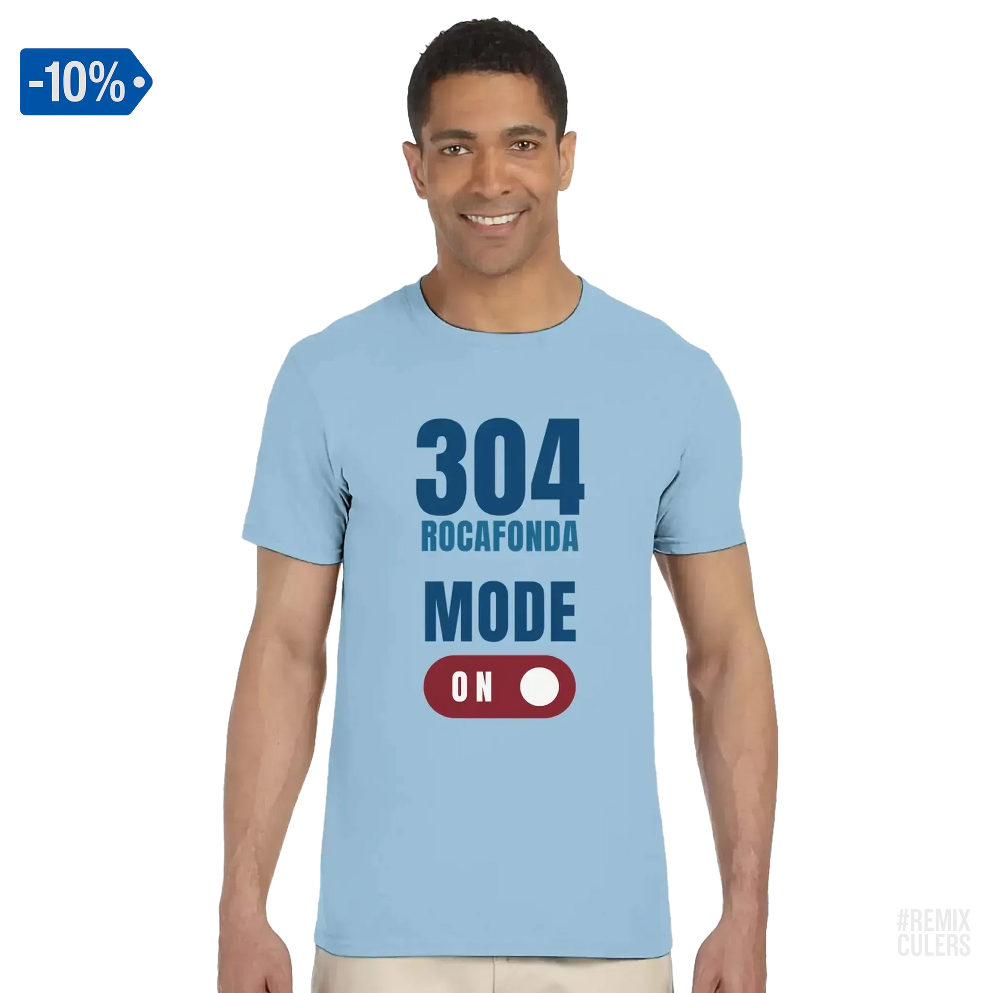 Camiseta unisex - 304 ROCAFONDA Blanco – Print Material Rocafonda Power 304 merch FCB Barça culers blaugrana Lamine Yamal Masia barri Mataró futbol | remixculers