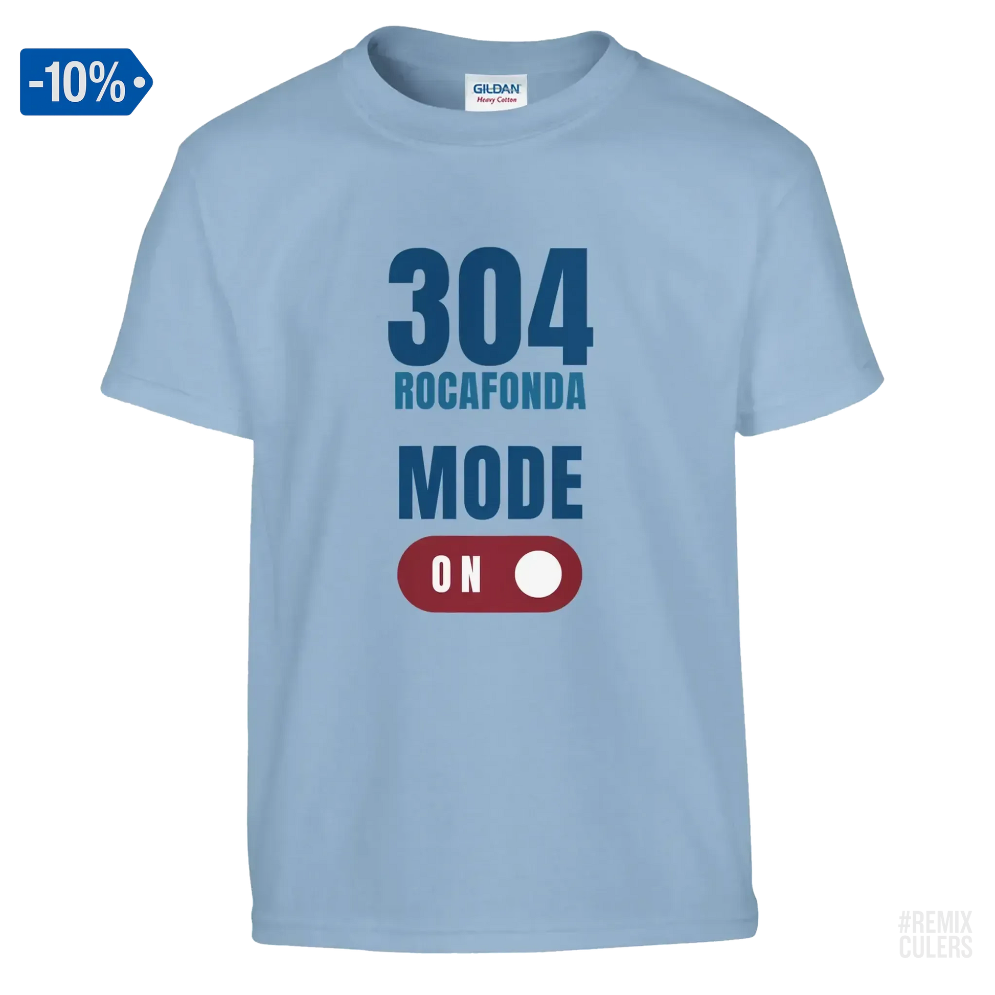 Camiseta infantil - 304 ROCAFONDA Blanco – Print Material Rocafonda Power 304 merch FCB Barça culers blaugrana Lamine Yamal Masia barri Mataró futbol | remixculers