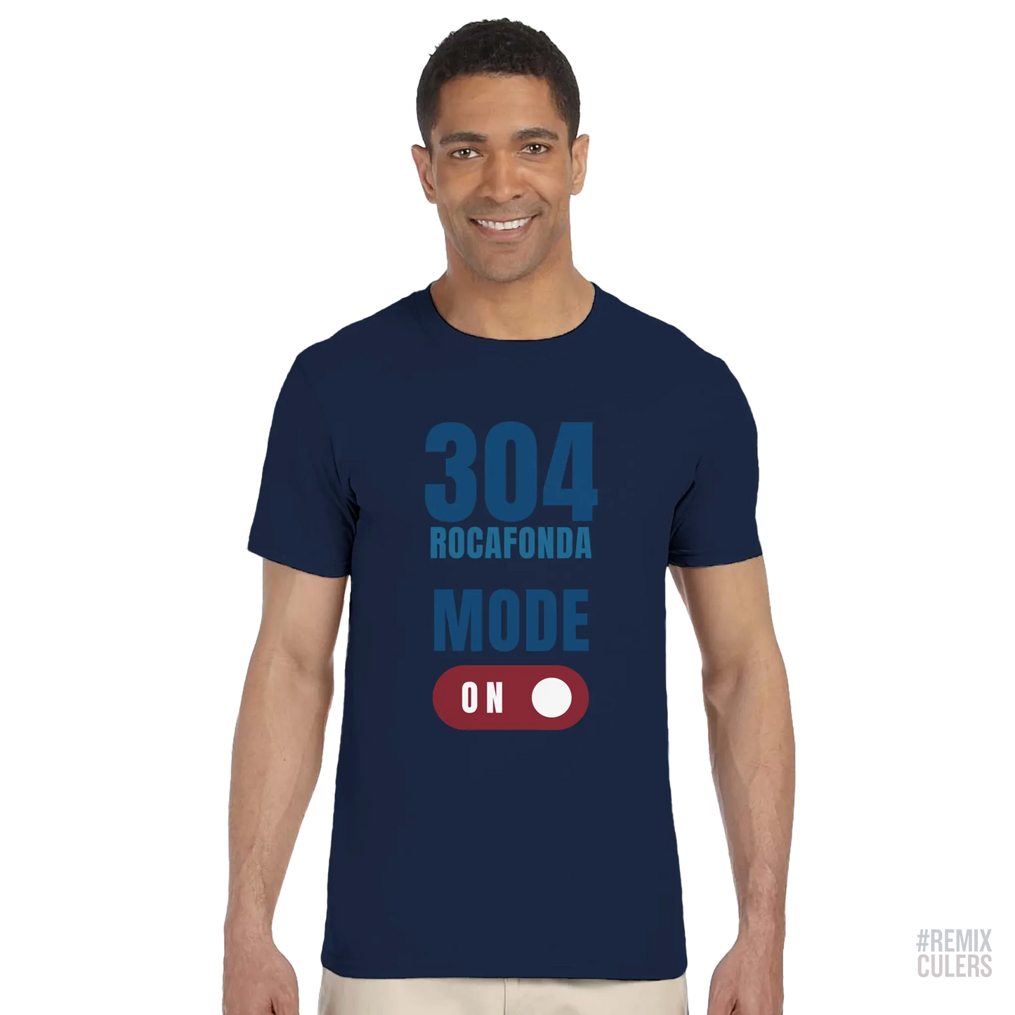Camiseta unisex - 304 ROCAFONDA Blanco – Print Material Rocafonda Power 304 merch FCB Barça culers blaugrana Lamine Yamal Masia barri Mataró futbol | remixculers