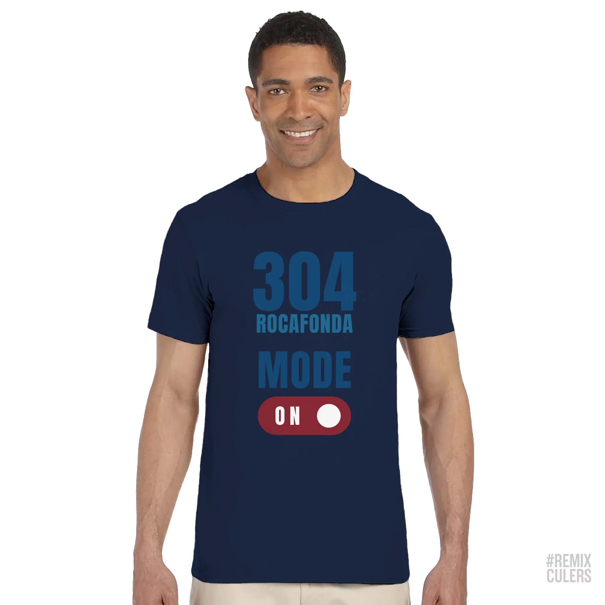 Camiseta unisex - 304 ROCAFONDA Blanco – Print Material Rocafonda Power 304 merch FCB Barça culers blaugrana Lamine Yamal Masia barri Mataró futbol | remixculers