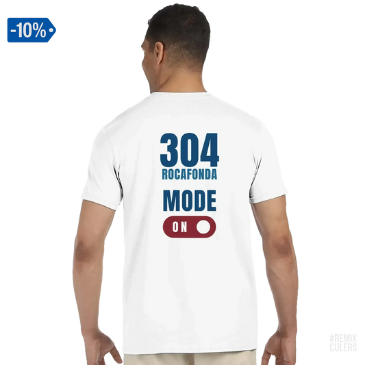 Camiseta unisex - 304 ROCAFONDA Blanco – Print Material Rocafonda Power 304 merch FCB Barça culers blaugrana Lamine Yamal Masia barri Mataró futbol | remixculers