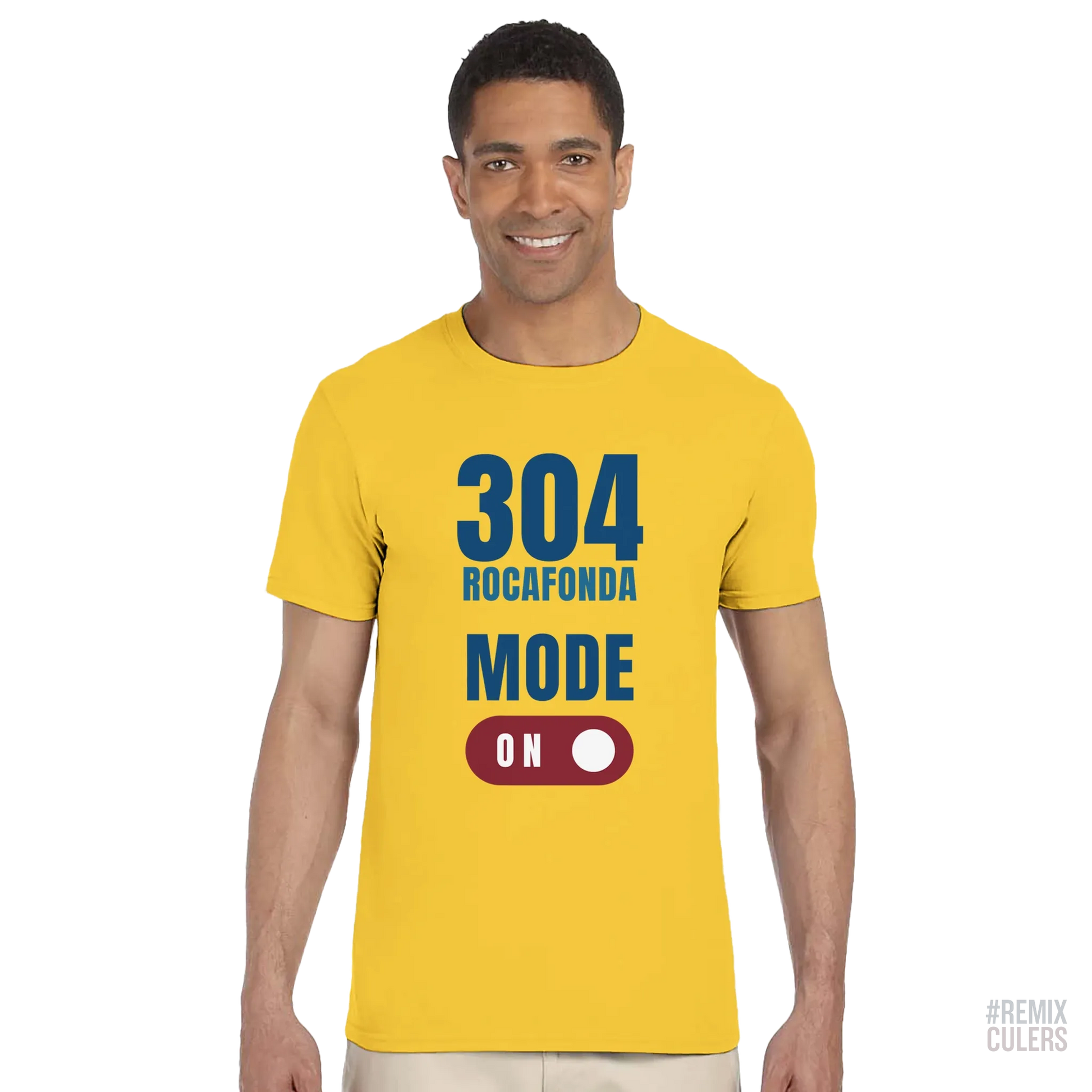 Camiseta unisex - 304 ROCAFONDA Blanco – Print Material Rocafonda Power 304 merch FCB Barça culers blaugrana Lamine Yamal Masia barri Mataró futbol | remixculers