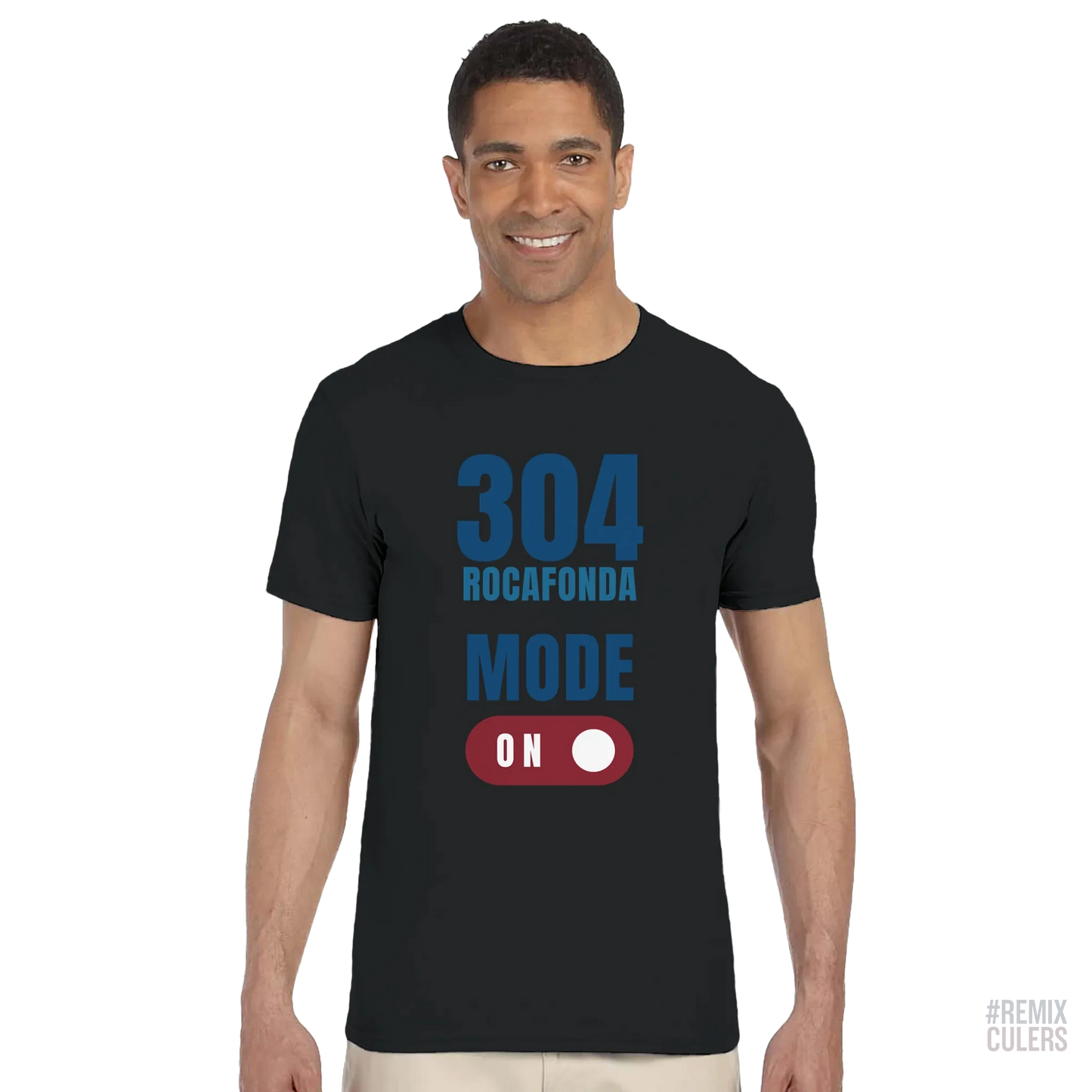 Camiseta unisex - 304 ROCAFONDA Blanco – Print Material Rocafonda Power 304 merch FCB Barça culers blaugrana Lamine Yamal Masia barri Mataró futbol | remixculers