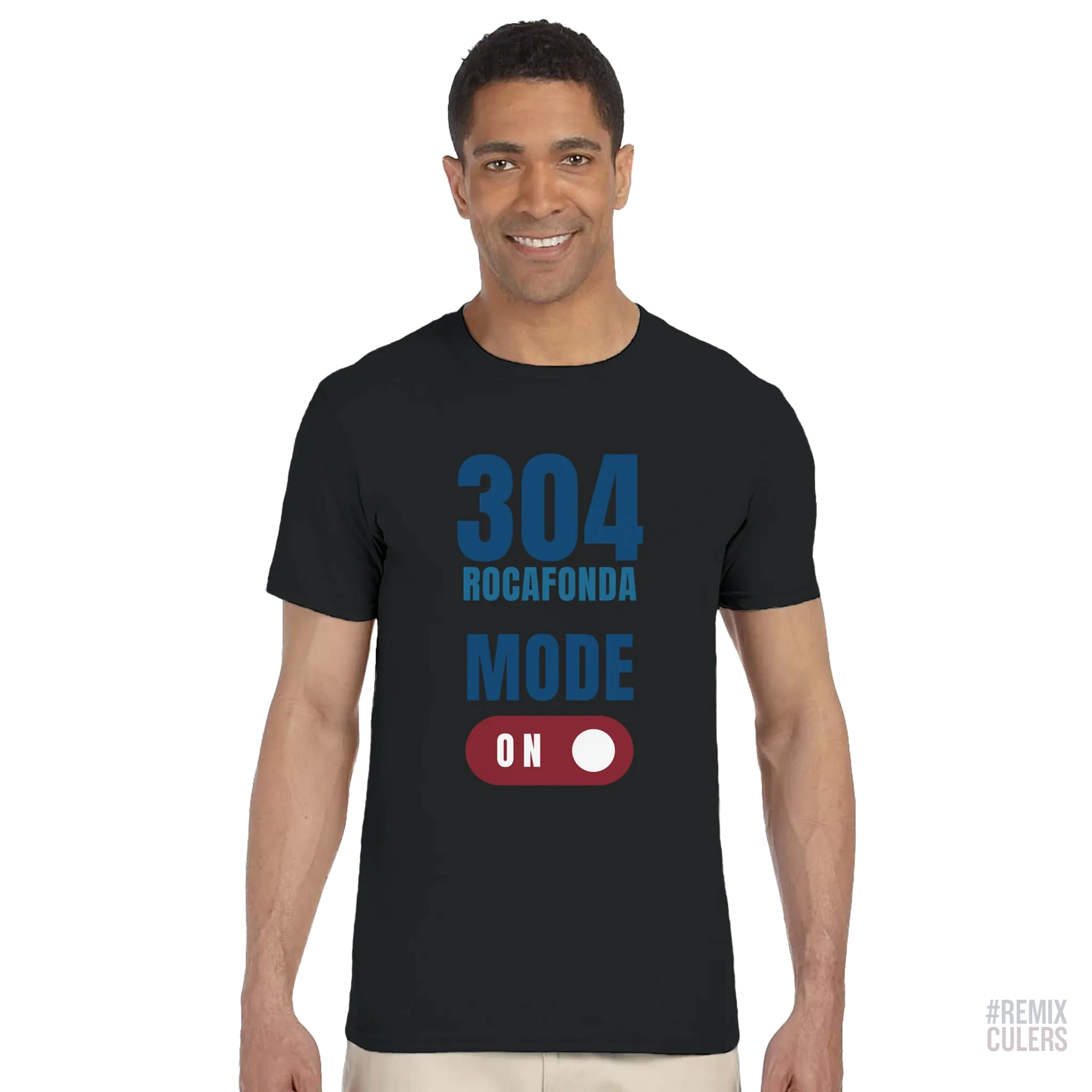 Camiseta unisex - 304 ROCAFONDA Blanco – Print Material Rocafonda Power 304 merch FCB Barça culers blaugrana Lamine Yamal Masia barri Mataró futbol | remixculers