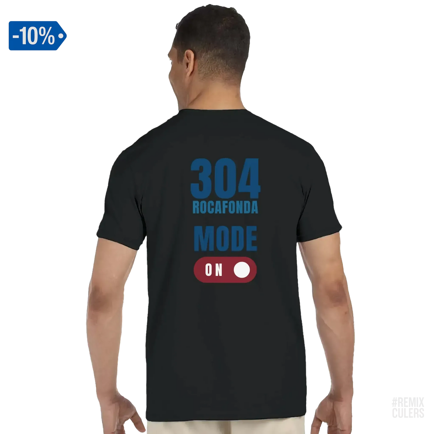 Camiseta unisex - 304 ROCAFONDA Negro – Print Material Rocafonda Power 304 merch FCB Barça culers blaugrana Lamine Yamal Masia barri Mataró futbol | remixculers