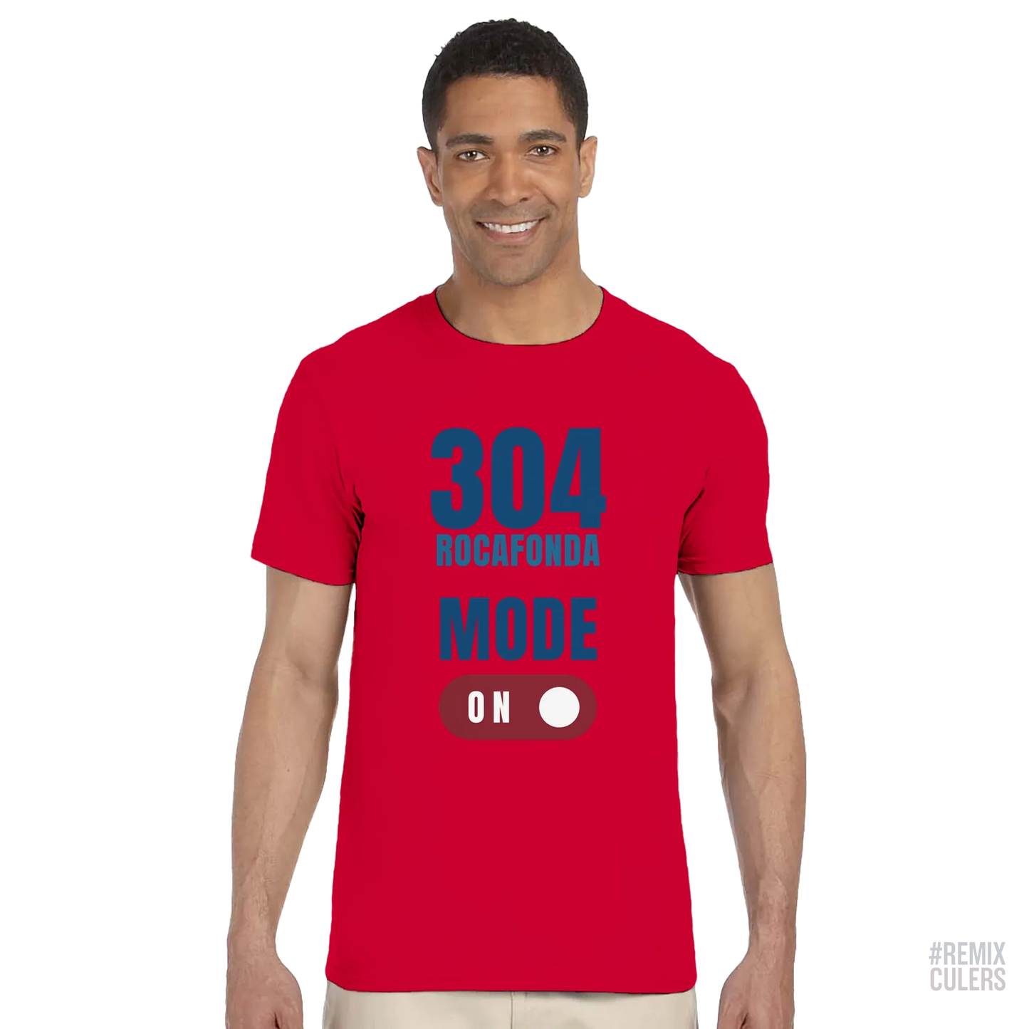 Camiseta unisex - 304 ROCAFONDA Rojo – Print Material Rocafonda Power 304 merch FCB Barça culers blaugrana Lamine Yamal Masia barri Mataró futbol | remixculers