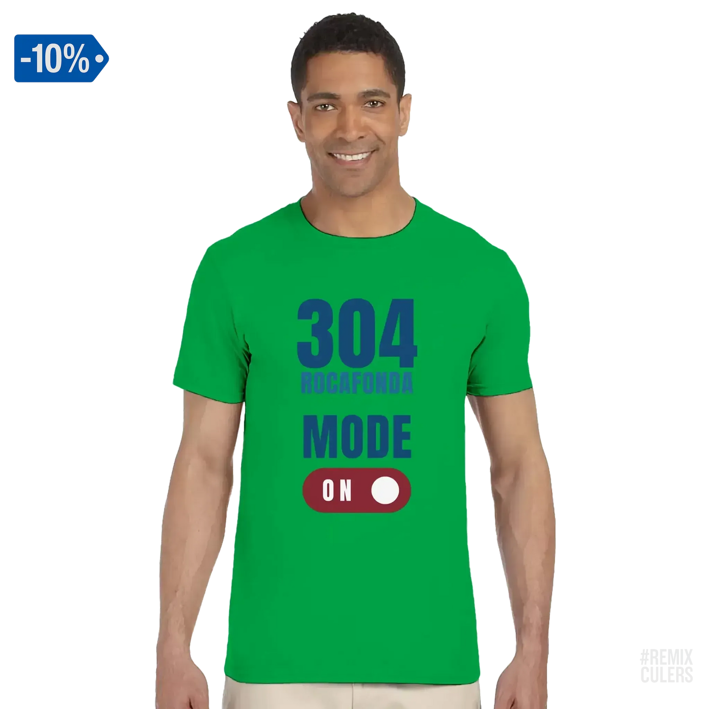 Camiseta unisex - 304 ROCAFONDA Verde – Print Material Rocafonda Power 304 merch FCB Barça culers blaugrana Lamine Yamal Masia barri Mataró futbol | remixculers