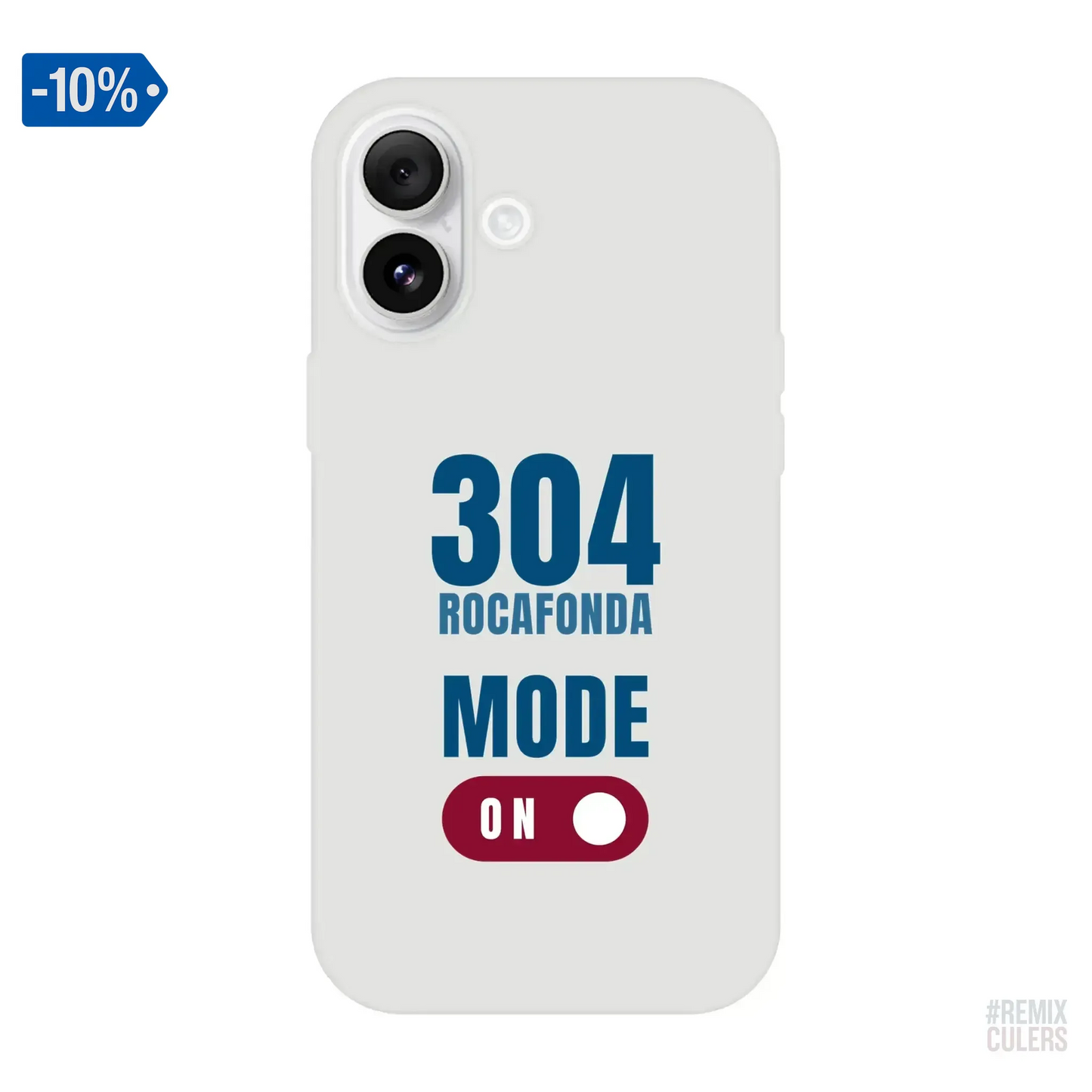 Carcasa IPHONE Flexi - 304 ROCAFONDA iPhone 16 Plus – Print Material Rocafonda Power 304 merch FCB Barça culers blaugrana Lamine Yamal Masia barri Mataró futbol | remixculers