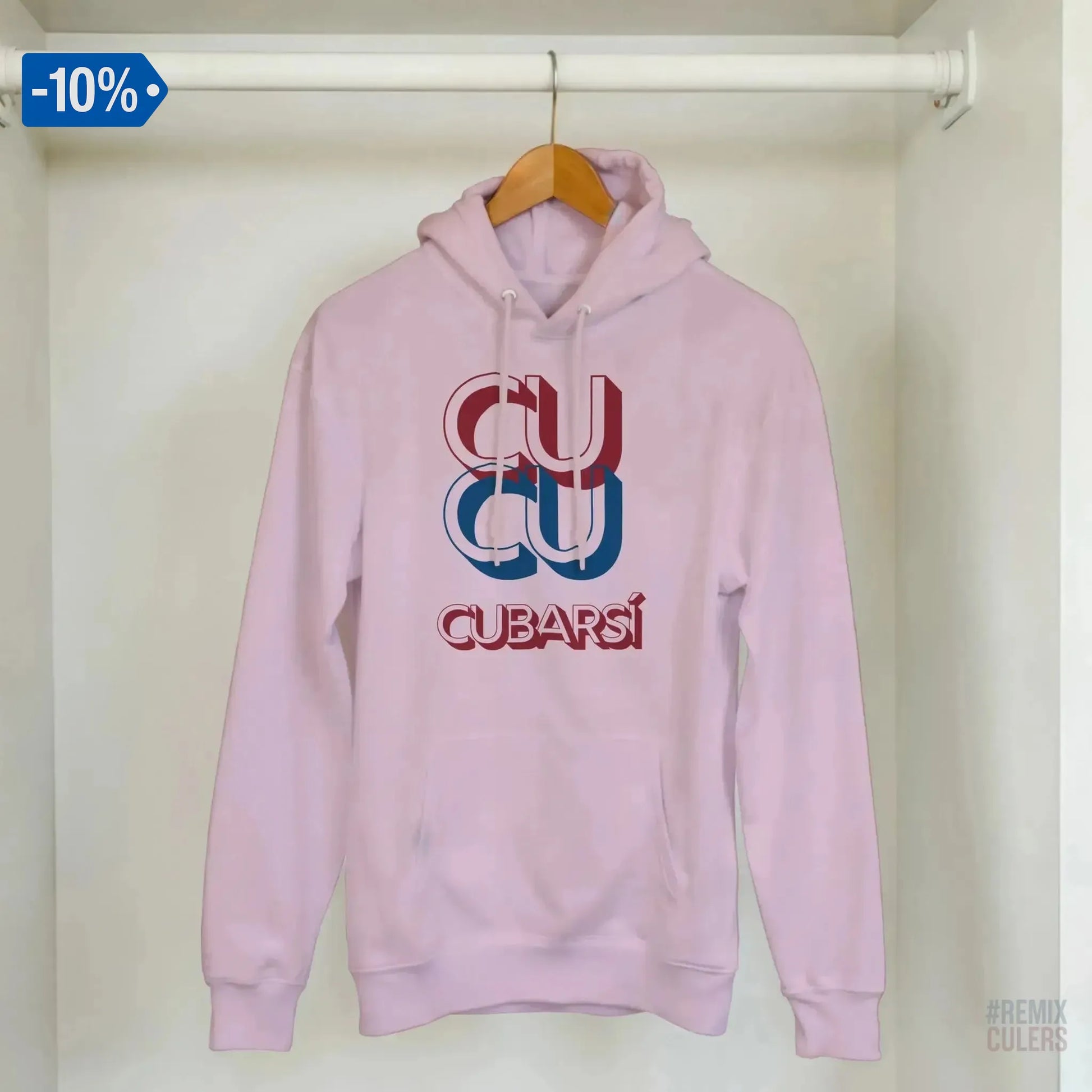 Sudadera con capucha unisex - CUCU CUBARSÍ Blanco – Print Material Cu-Cu Cubarsí merch Pau Cubarsí FCB Barça culers blaugrana Masia joven promesa defensa futbol | remixculers