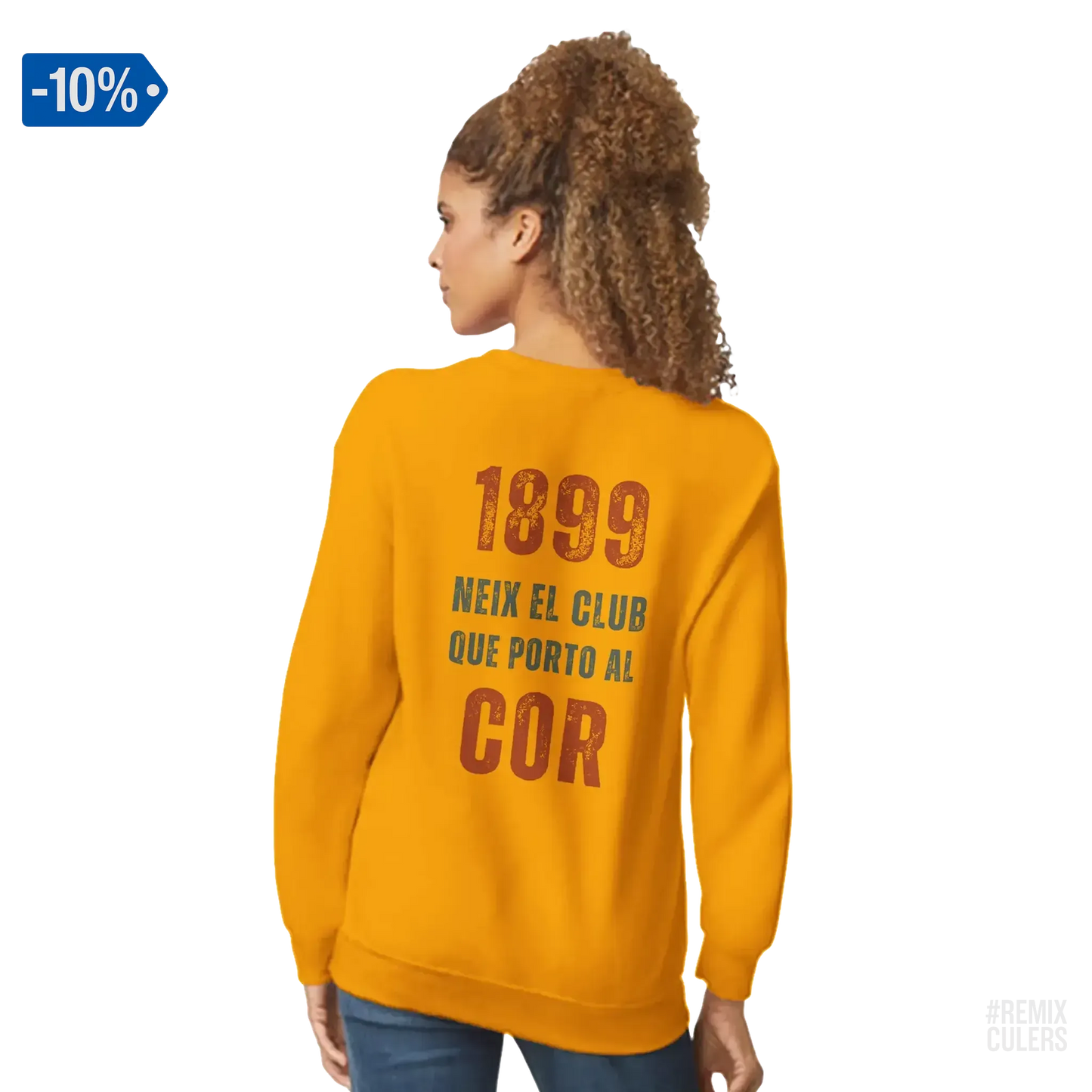 Sudadera unisex - 1899 Oro – Print Material 1899 neix el club que porto al cor merch FCB Barça culers blaugrana història fundació orgull identitat futbol | remixculers